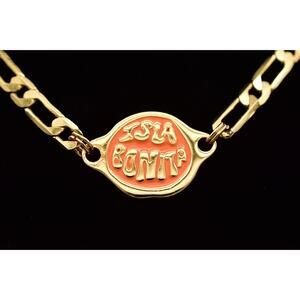 TwoJeys X Isla Bonita Gold Tone Statement Chain Necklace Chunky Designer BinBQ